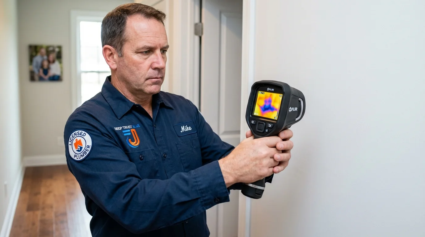 Thermal imaging leak detection by Johns Plumbing LLC in Rutherford